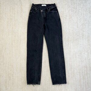 Abercrombie & Fitch High Waisted Dad Jeans Button Fly 26 / 2 Long